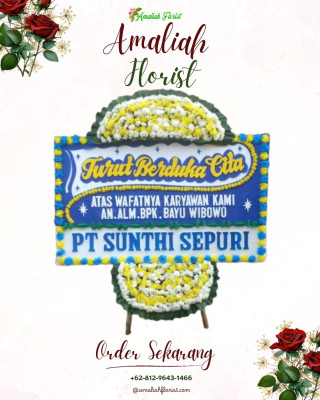 Papan Bunga Duka di Kuyawage