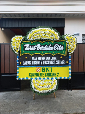 Papan Bunga Duka di Kuyawage